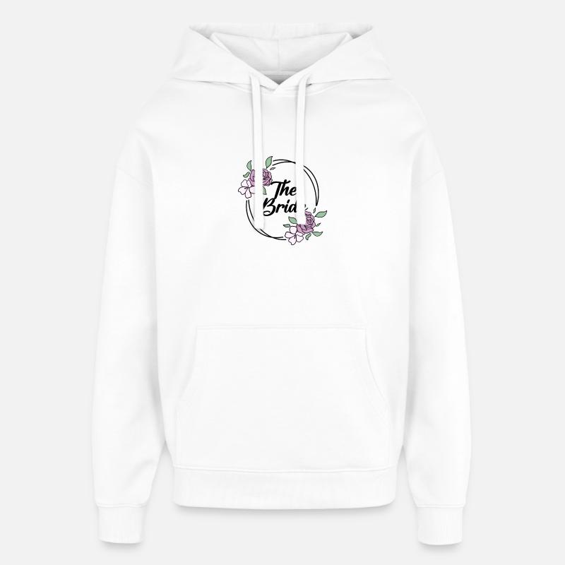 Bride Hen Party - Bride JGA - Sweat à capuche unisexe Stanley/Stella Oversized - blanc