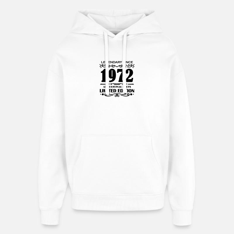 Année de construction 1972 - Sweat à capuche unisexe Stanley/Stella Oversized - blanc