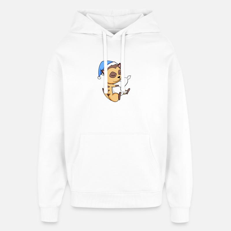Erdmännchen - Oversized Unisex Hoodie von Stanley/Stella - Weiß