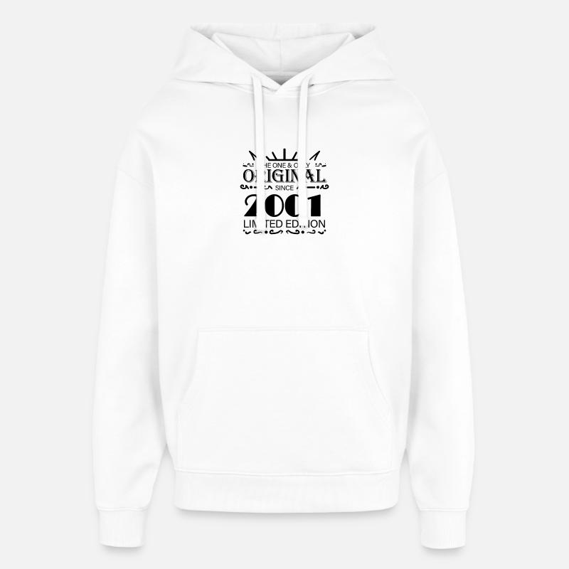 Né en 2001 - Sweat à capuche unisexe Stanley/Stella Oversized - blanc