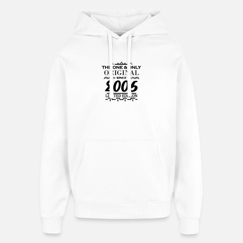 Promotion 2005 - Sweat à capuche unisexe Stanley/Stella Oversized - blanc