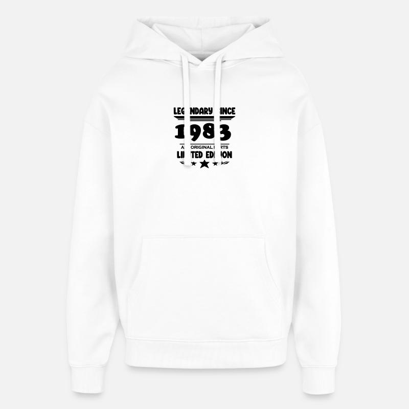 1983 - Sweat à capuche unisexe Stanley/Stella Oversized - blanc