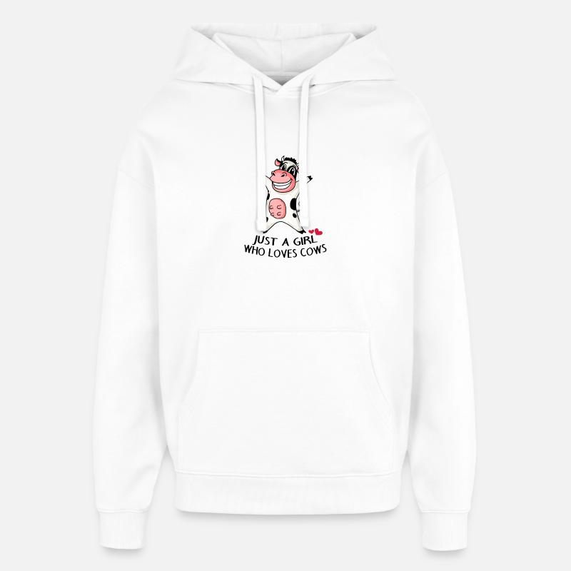 Amour de vache - Sweat à capuche unisexe Stanley/Stella Oversized - blanc