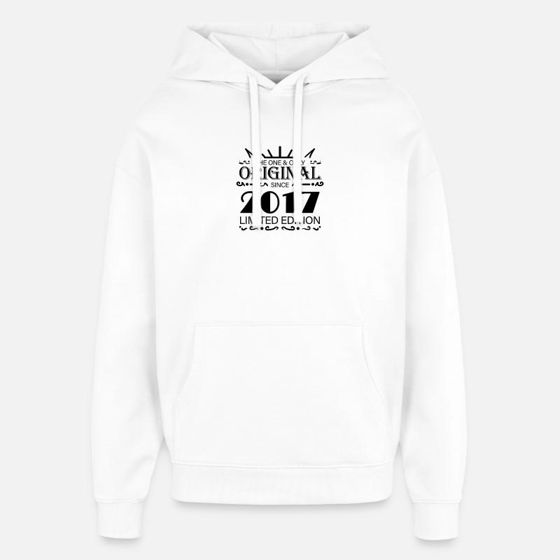 2017 - Year 2017 - Year 2017 - Oversized Unisex Hoodie by Stanley/Stella - white
