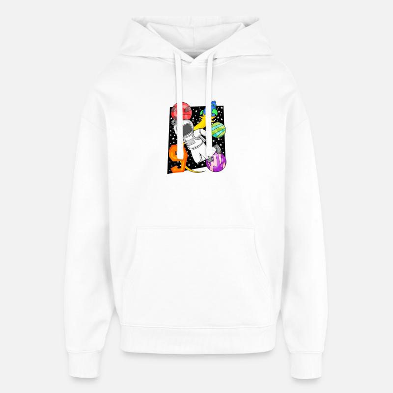 9e anniversaire - Sweat à capuche unisexe Stanley/Stella Oversized - blanc