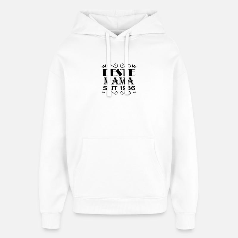 Beste Mama seit 1986 - Oversized Unisex Hoodie von Stanley/Stella - Weiß