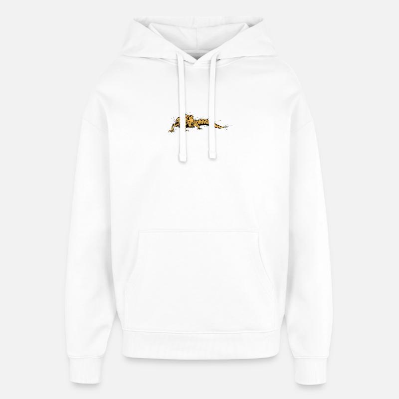 Lézard - Sweat à capuche unisexe Stanley/Stella Oversized - blanc