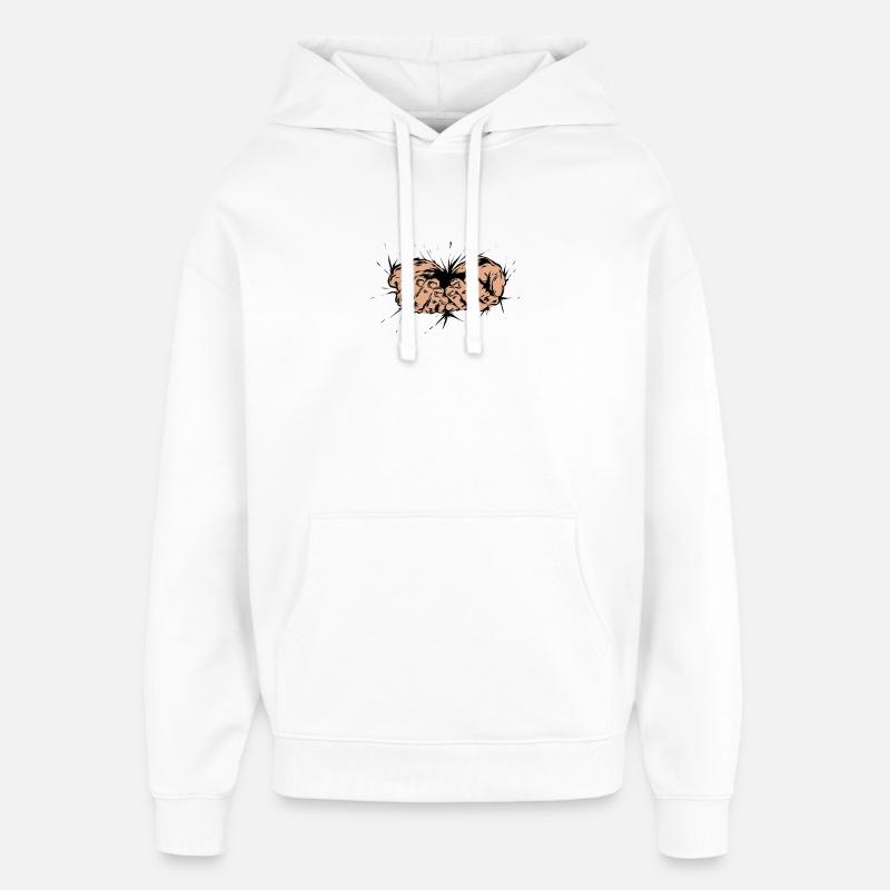 Pauvreté - Sweat à capuche unisexe Stanley/Stella Oversized - blanc