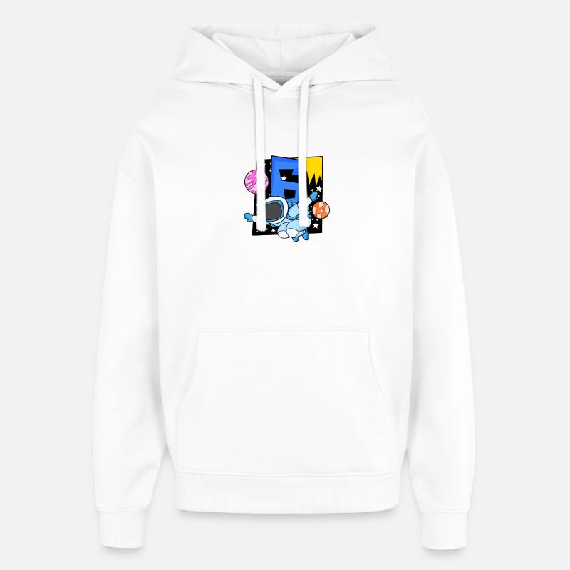 6 ans Jeune astronaute - Sweat à capuche unisexe Stanley/Stella Oversized - blanc
