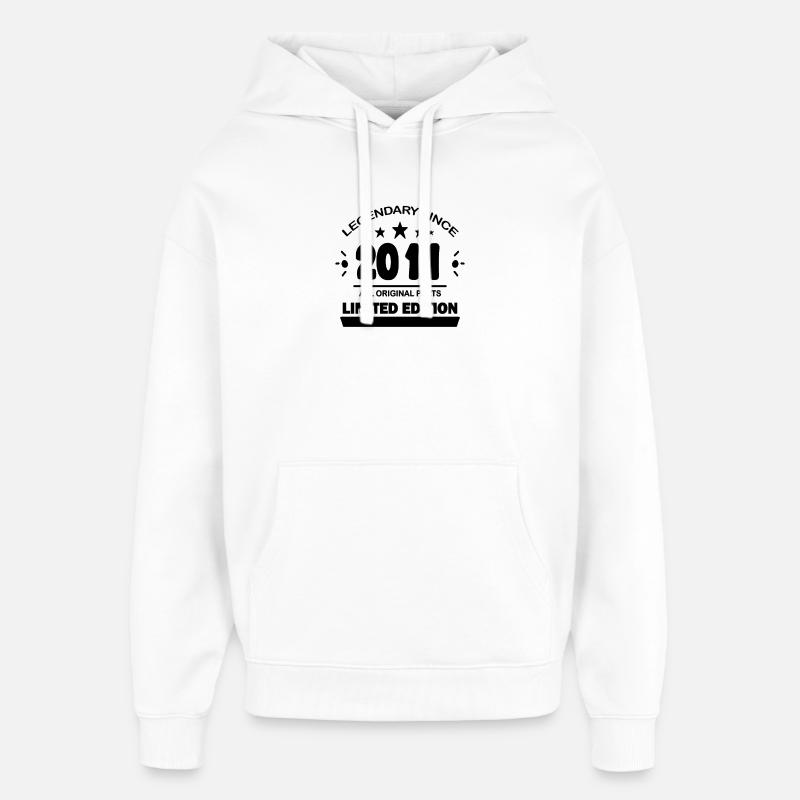 2011 - Sweat à capuche unisexe Stanley/Stella Oversized - blanc