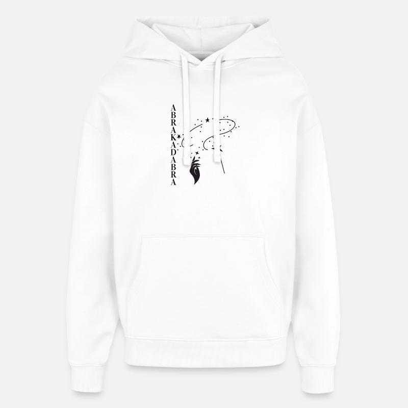 Abracadabra - Vocabulaire - mots oubliés - Sweat à capuche unisexe Stanley/Stella Oversized - blanc