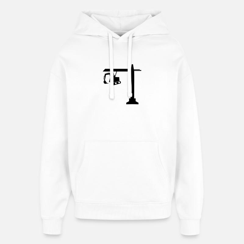 Engineer Engineer Site Manager - Oversized Unisex Hoodie by Stanley/Stella - white