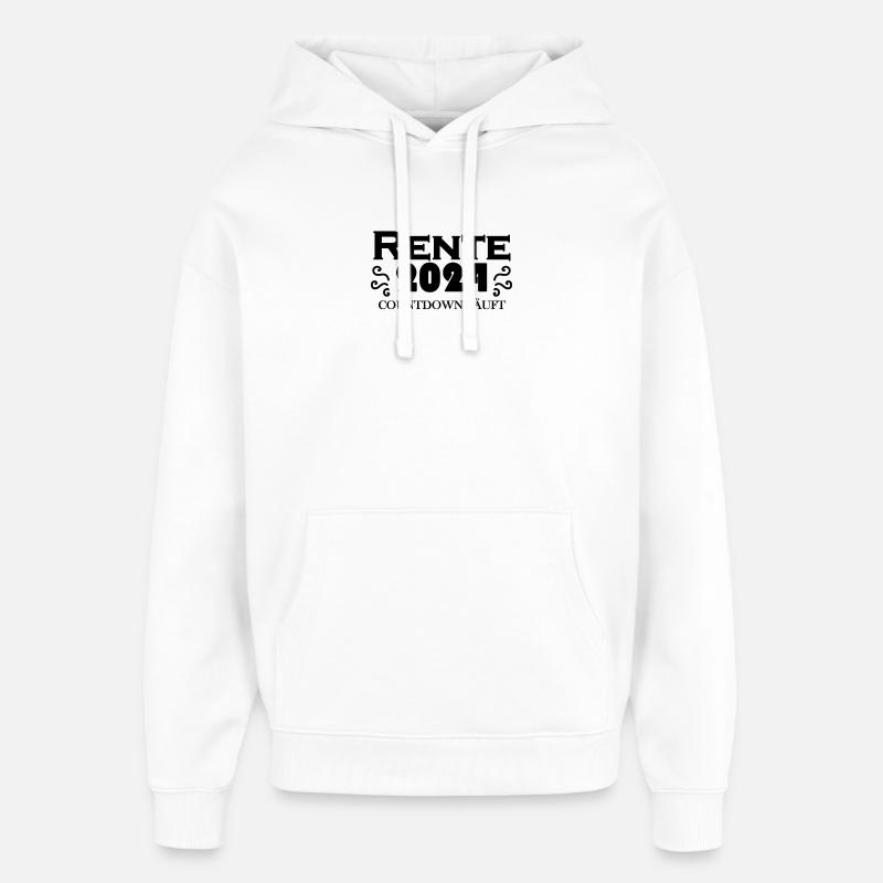 Rente 2024 Ruhestand - Rentner Geschenk - Oversized Unisex Hoodie von Stanley/Stella - Weiß