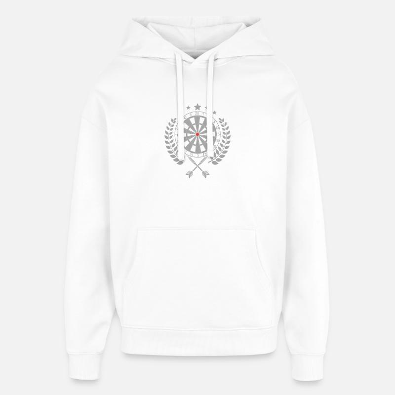 Darts - Darts Lover Apparel - Sweat à capuche unisexe Stanley/Stella Oversized - blanc