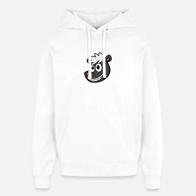 Mouffette - Sweat à capuche unisexe Stanley/Stella Oversized - blanc