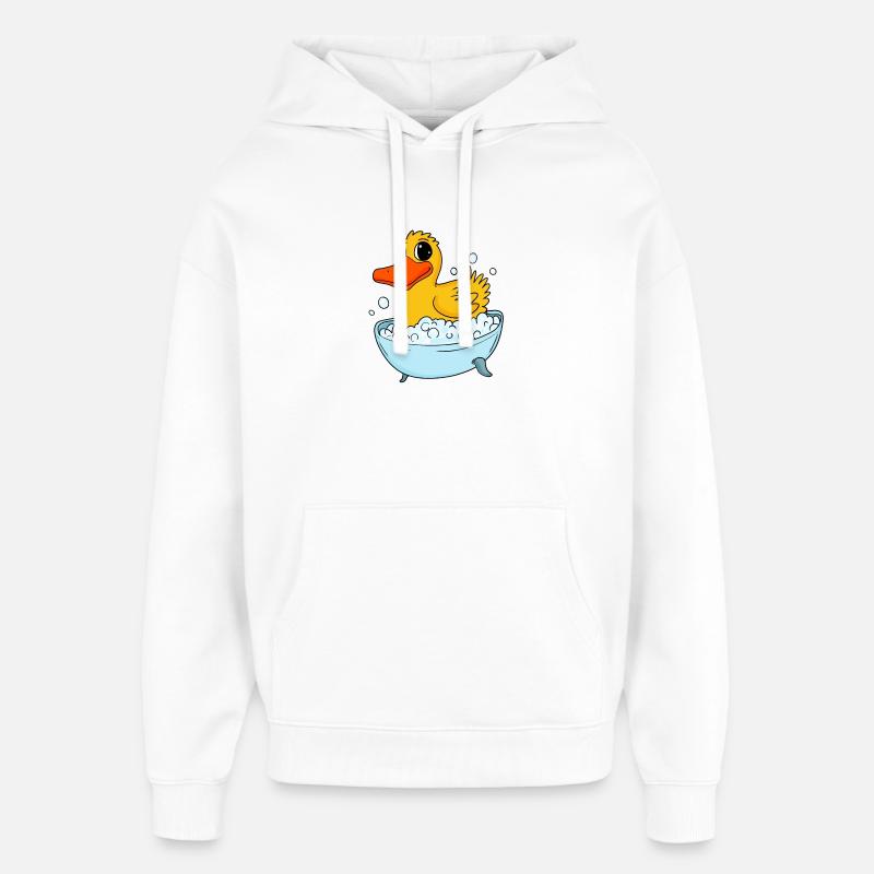 Duck bathing duck bathing - Oversized Unisex Hoodie by Stanley/Stella - white
