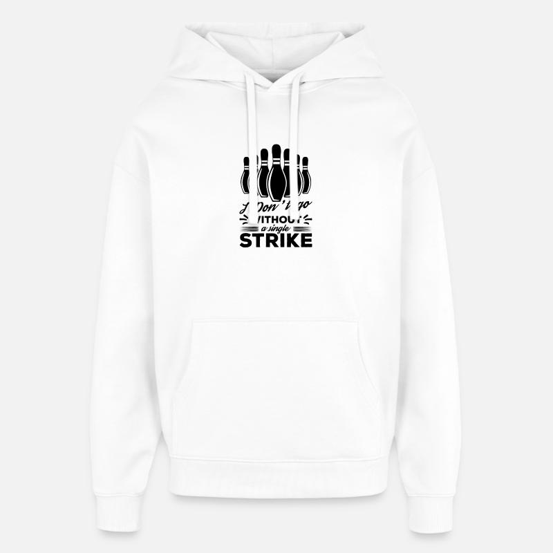 Bowler Dicton - Sweat à capuche unisexe Stanley/Stella Oversized - blanc