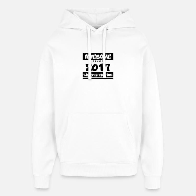 2017 - Millésime 2017 - Fantastique depuis 2017 - Sweat à capuche unisexe Stanley/Stella Oversized - blanc