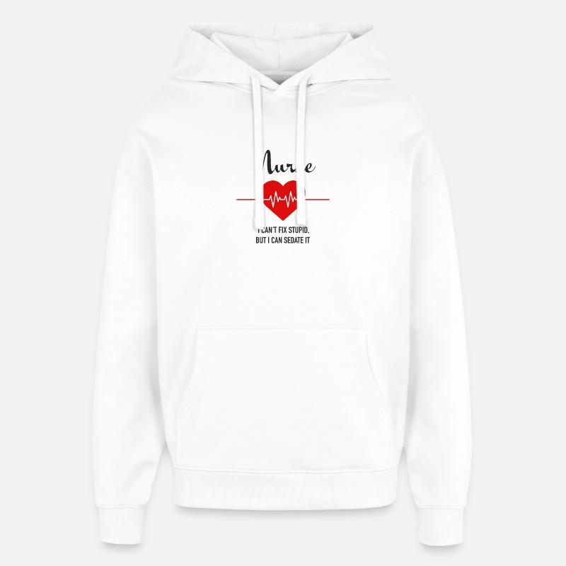 Infirmier - Sweat à capuche unisexe Stanley/Stella Oversized - blanc