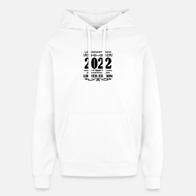2022 - Sweat à capuche unisexe Stanley/Stella Oversized - blanc