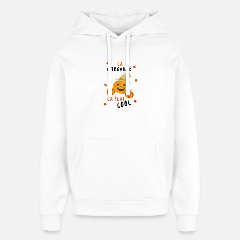 La citrouille la plus cool - Sweat à capuche unisexe Stanley/Stella Oversized - blanc