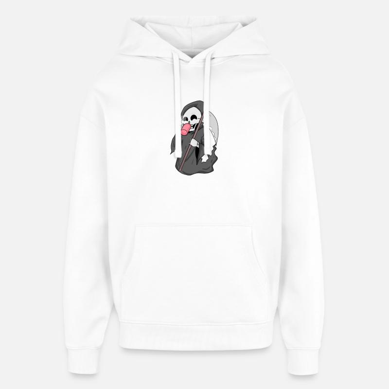Sensenmann mit Kaffee - Oversized Unisex Hoodie von Stanley/Stella - Weiß