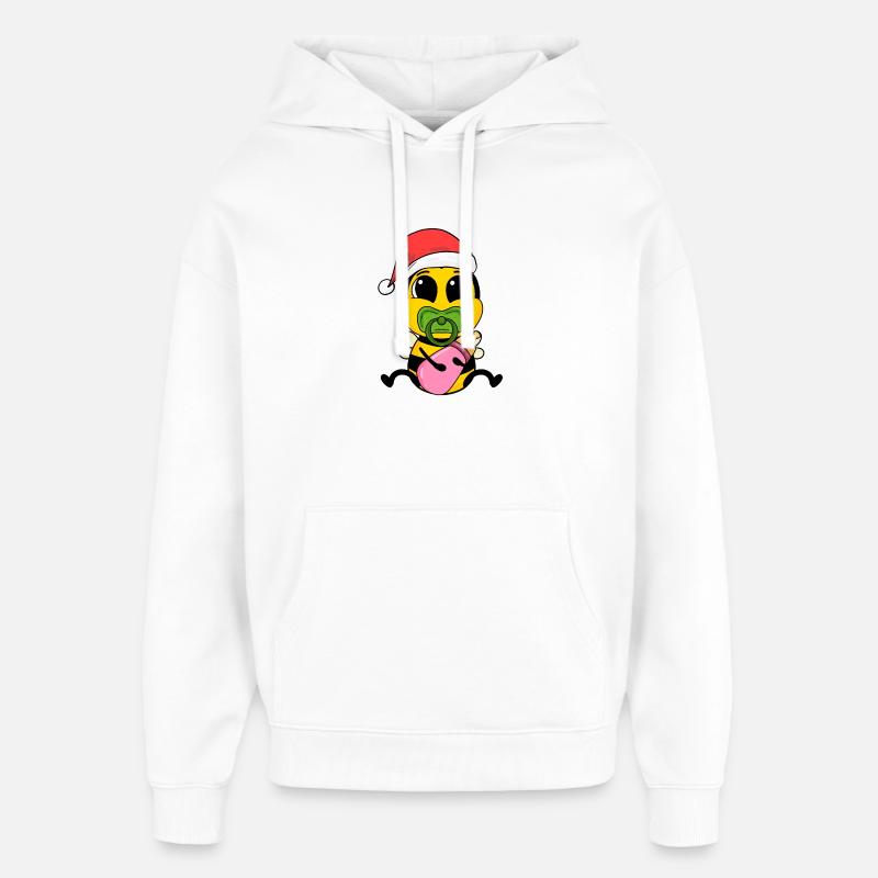 Abeille bébé Noël - Sweat à capuche unisexe Stanley/Stella Oversized - blanc