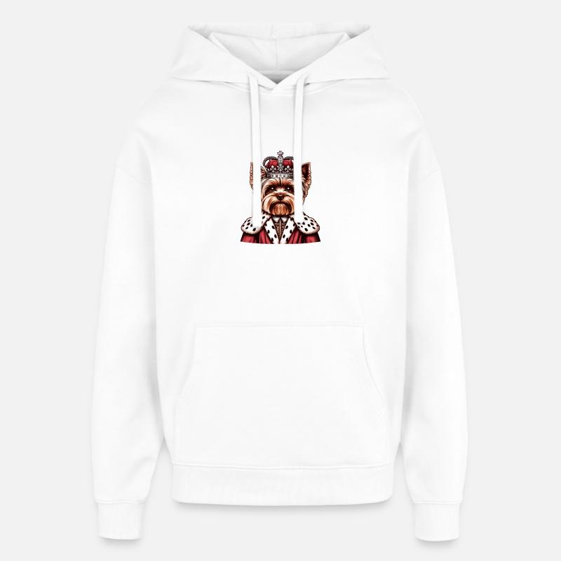 Yorkshire Terrier König - Oversized Unisex Hoodie von Stanley/Stella - Weiß