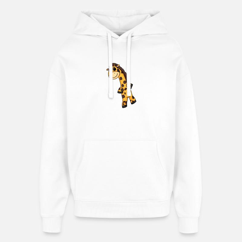 Motif de girafe - Sweat à capuche unisexe Stanley/Stella Oversized - blanc