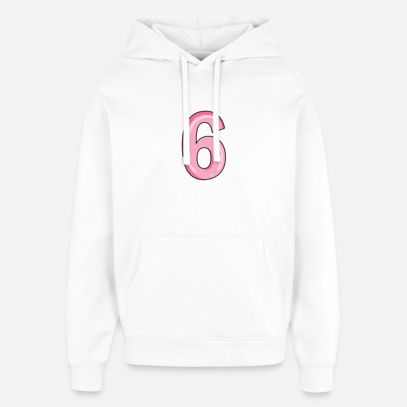 Numéro 6 Numéro - Sweat à capuche unisexe Stanley/Stella Oversized - blanc