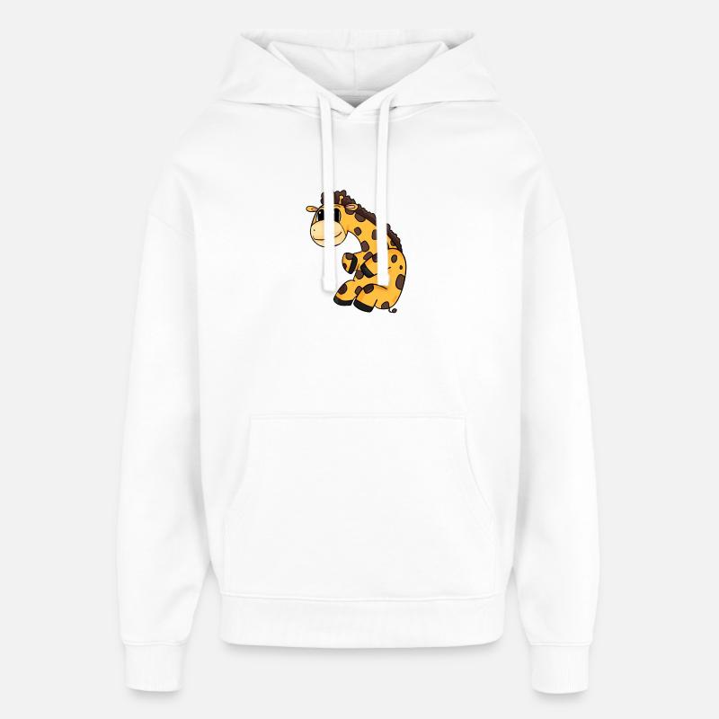 Giraffe - Oversized Unisex Hoodie von Stanley/Stella - Weiß