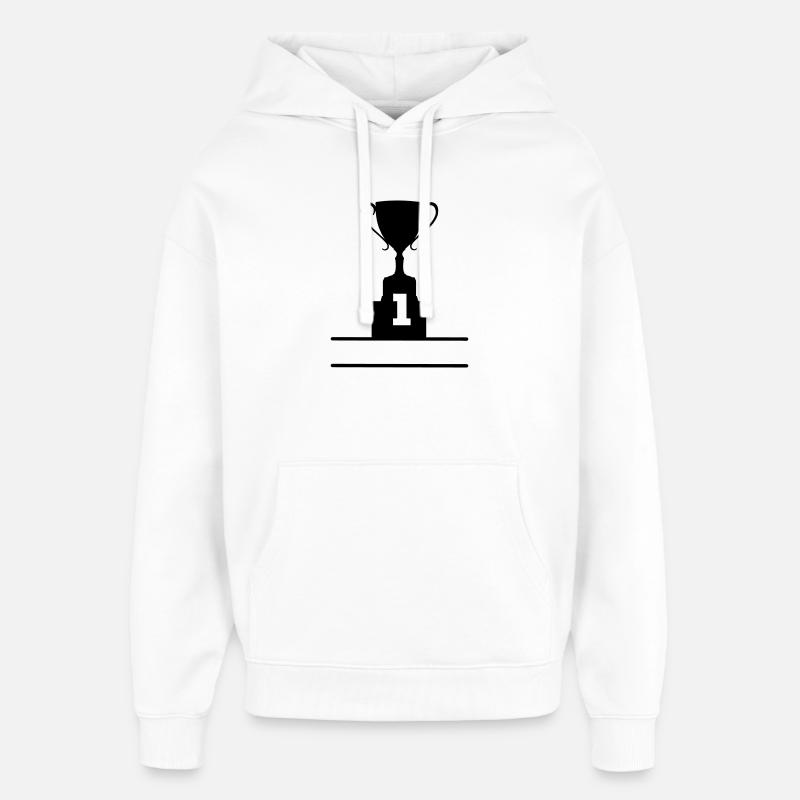 Coupe numéro 1 - Sweat à capuche unisexe Stanley/Stella Oversized - blanc