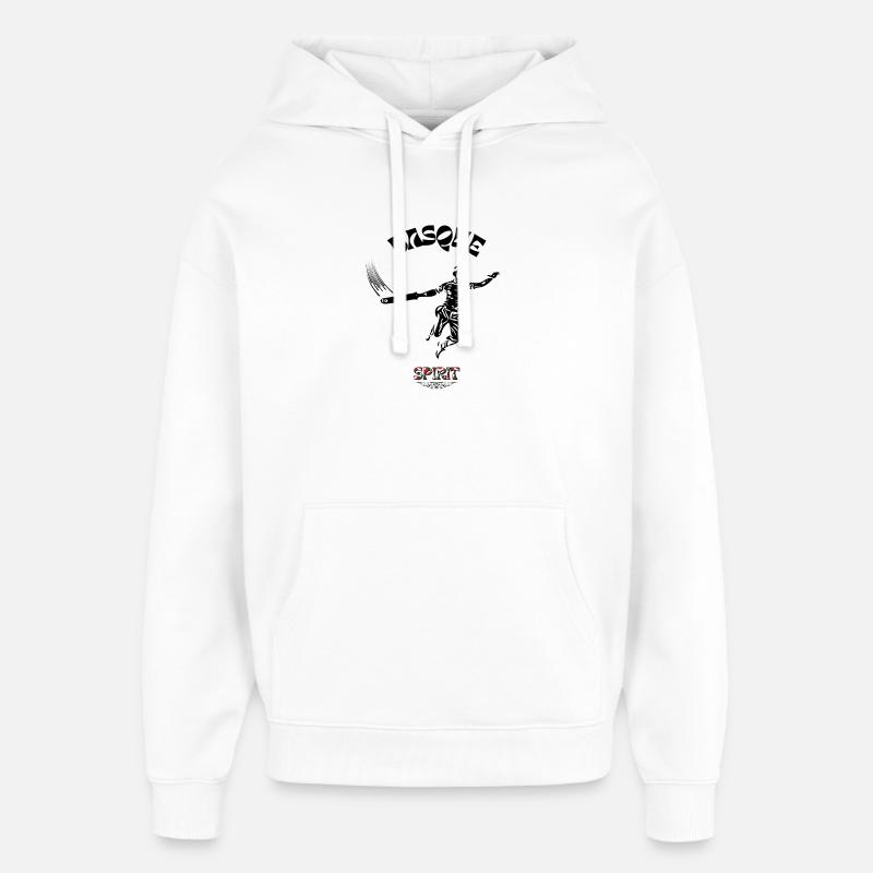 Pelote basque dans le sang - Sweat à capuche unisexe Stanley/Stella Oversized - blanc