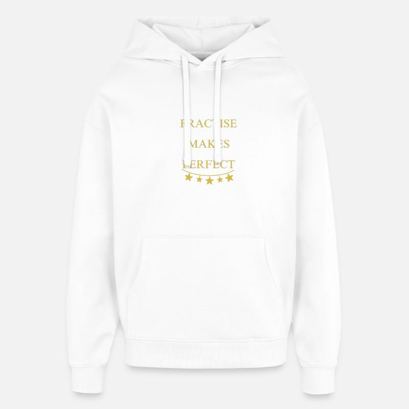 Practise makes perfect - Oversized Unisex Hoodie von Stanley/Stella - Weiß