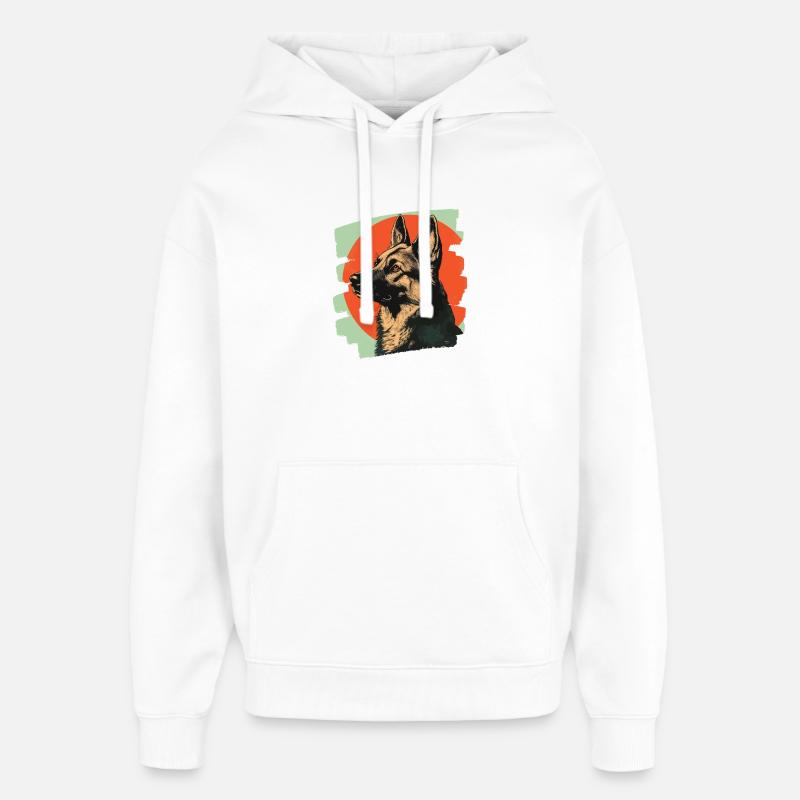 Schäferhund - Oversized Unisex Hoodie von Stanley/Stella - Weiß