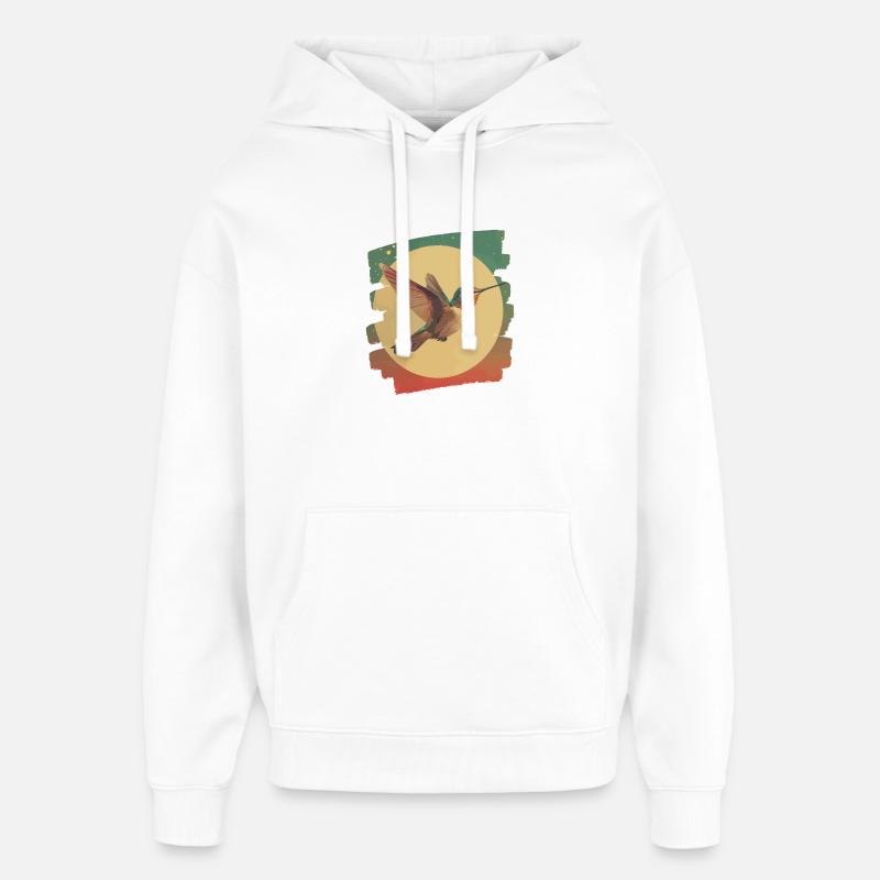Colibri - Sweat à capuche unisexe Stanley/Stella Oversized - blanc