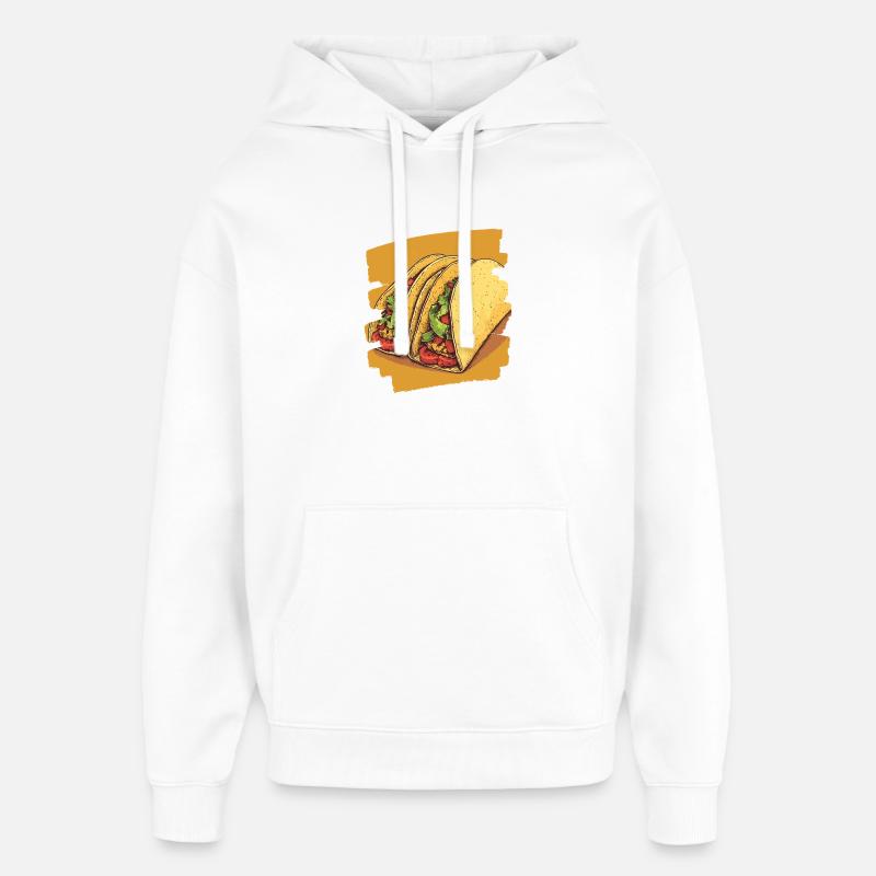 Taco - Sweat à capuche unisexe Stanley/Stella Oversized - blanc