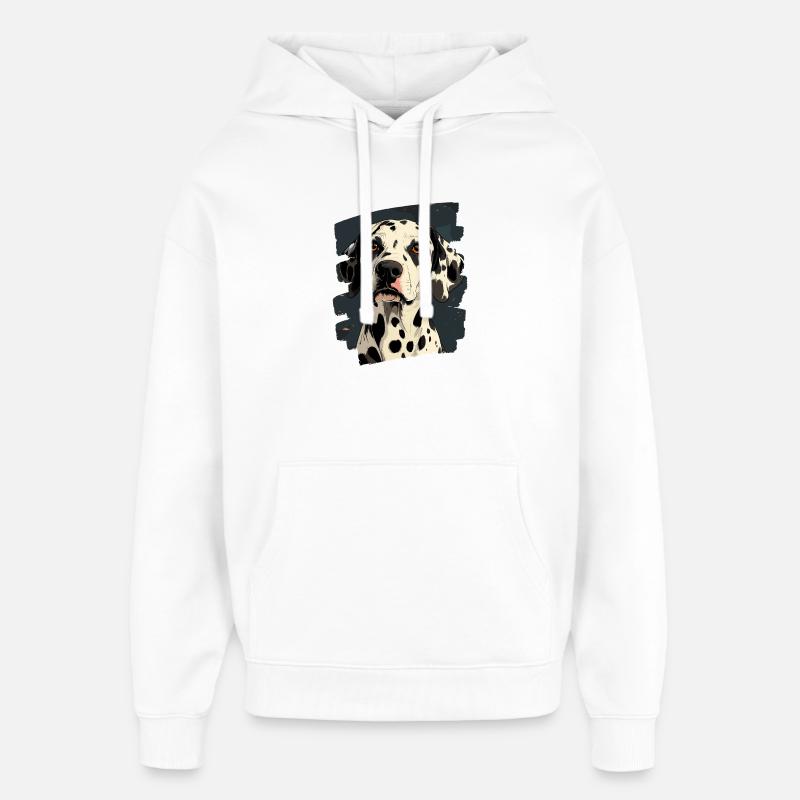 Dalmate - Sweat à capuche unisexe Stanley/Stella Oversized - blanc