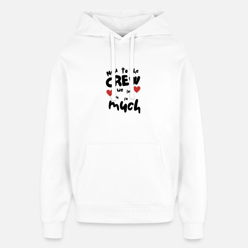 Nouveau dans l'équipage - Sweat à capuche unisexe Stanley/Stella Oversized - blanc