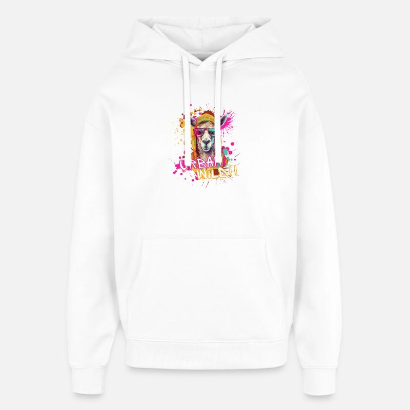 Urban Wild - Sweat à capuche unisexe Stanley/Stella Oversized - blanc