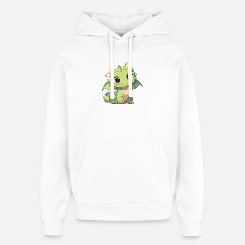Dragon Dragon - Sweat à capuche unisexe Stanley/Stella Oversized - blanc