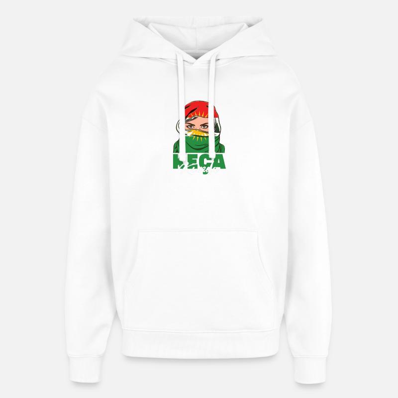 Kurdistan Kurdes Kurde impression standard - Sweat à capuche unisexe Stanley/Stella Oversized - blanc