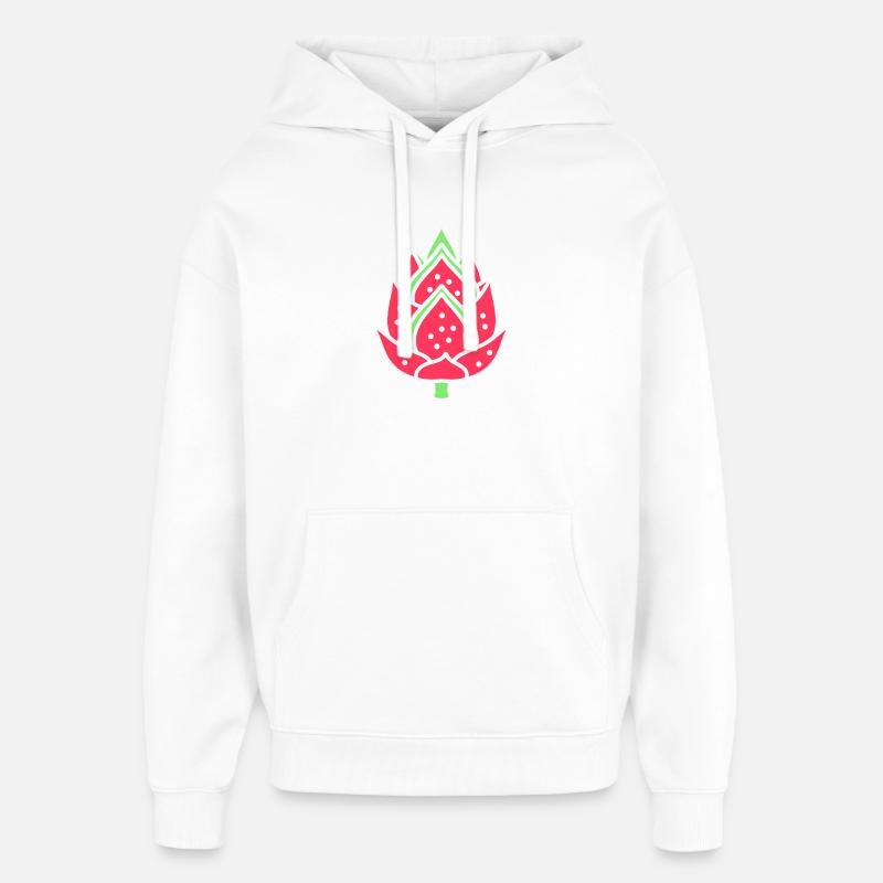 Fruit du dragon - Sweat à capuche unisexe Stanley/Stella Oversized - blanc