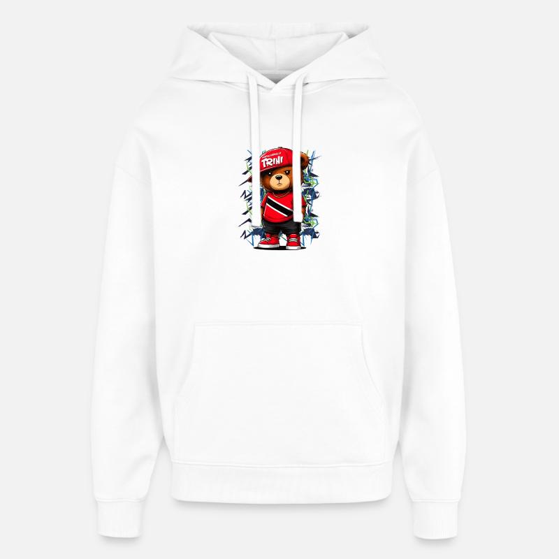 Trinité-et-Tobago - Sweat à capuche unisexe Stanley/Stella Oversized - blanc
