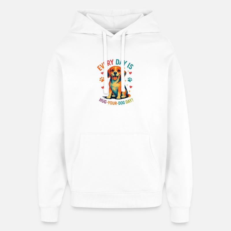 Beagle - Sweat à capuche unisexe Stanley/Stella Oversized - blanc