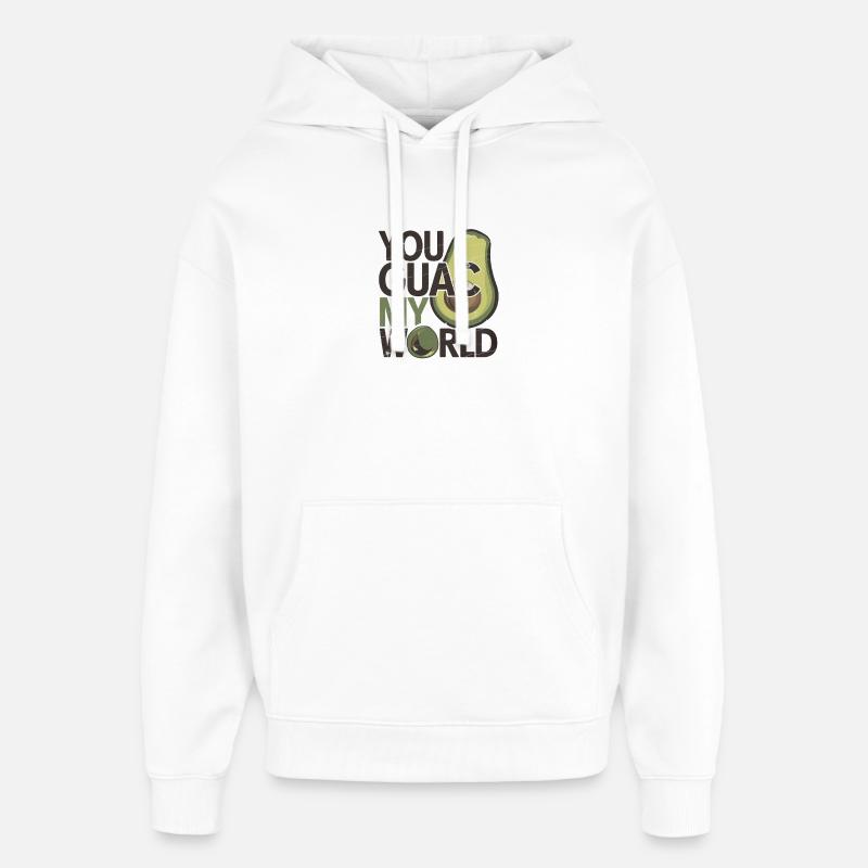Jeu de mots amusant sur l'avocat - Sweat à capuche unisexe Stanley/Stella Oversized - blanc