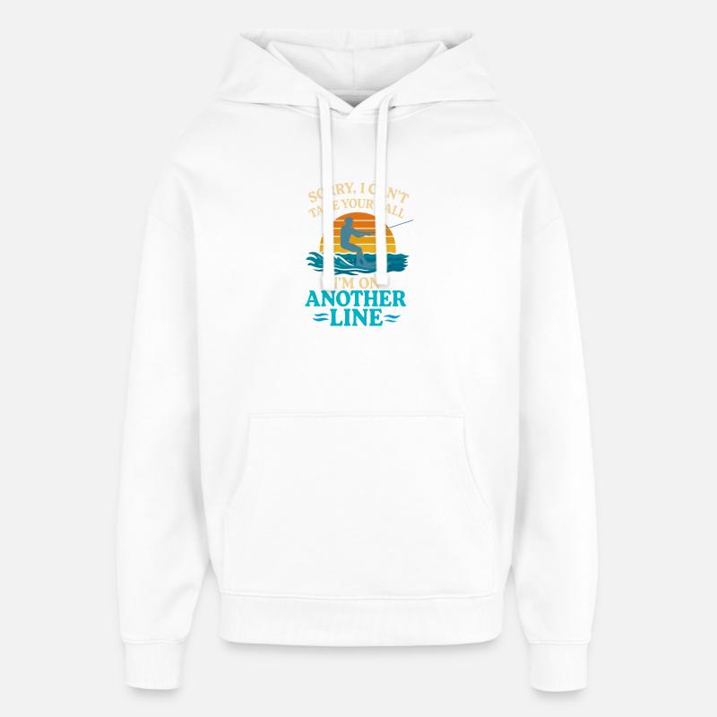 Dame tortue folle - Sweat à capuche unisexe Stanley/Stella Oversized - blanc