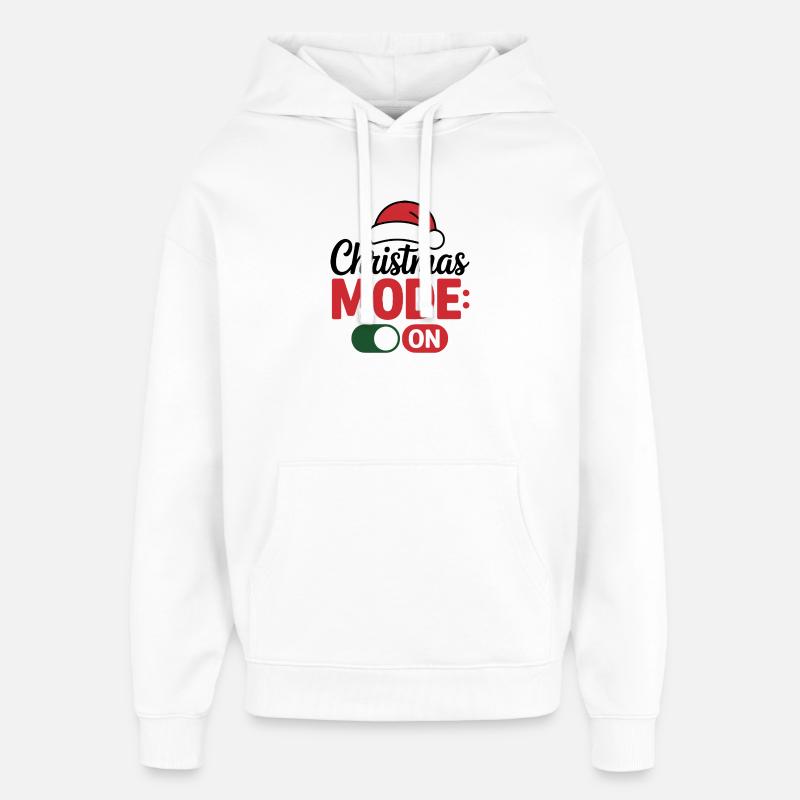 Noël-Belle conception de volcan - Sweat à capuche unisexe Stanley/Stella Oversized - blanc