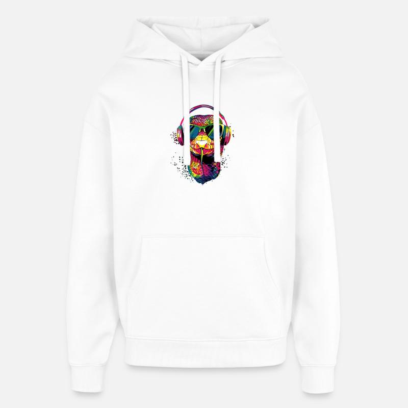 snake, python, cobra, rattlesnake, snakes - Oversized Unisex Hoodie by Stanley/Stella - white