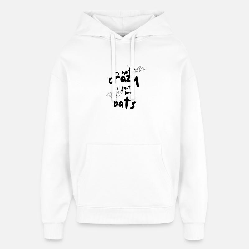 bats - Sweat à capuche unisexe Stanley/Stella Oversized - blanc